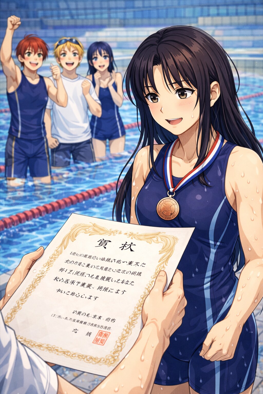 マスターズチーム、火野神社水泳部結成!!９ | の人気AIイラスト・グラビア