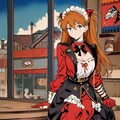 メイド服のアスカ 3枚目