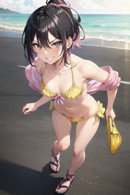 水着の少女