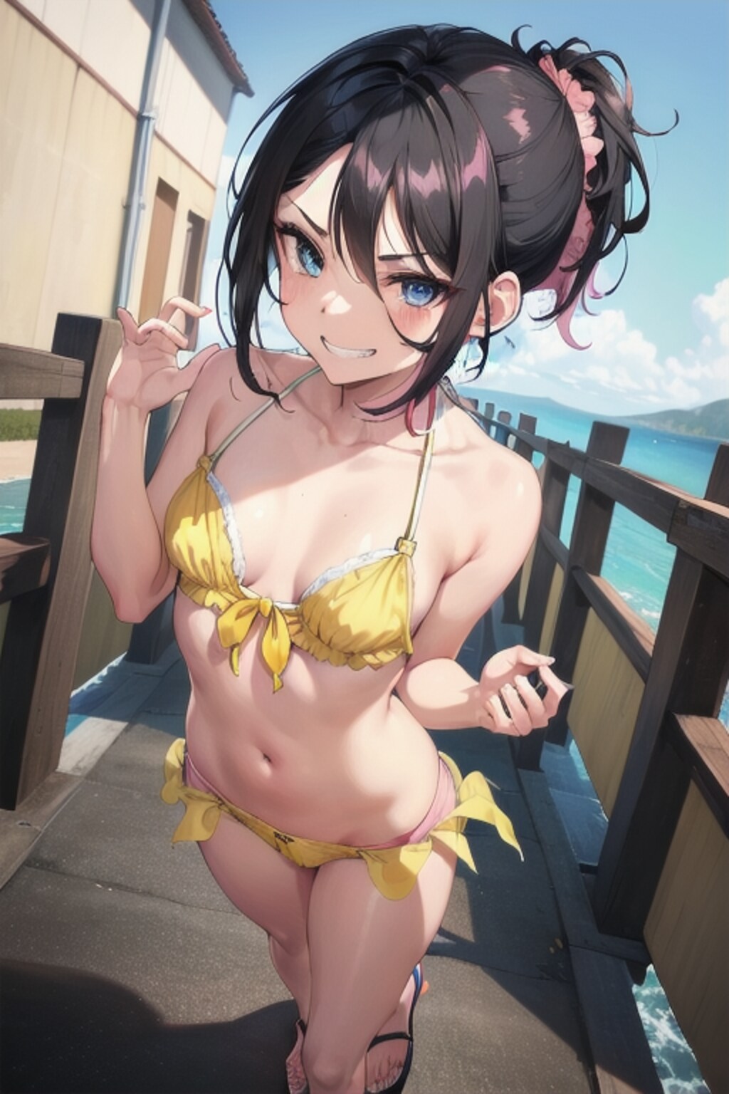 水着の少女