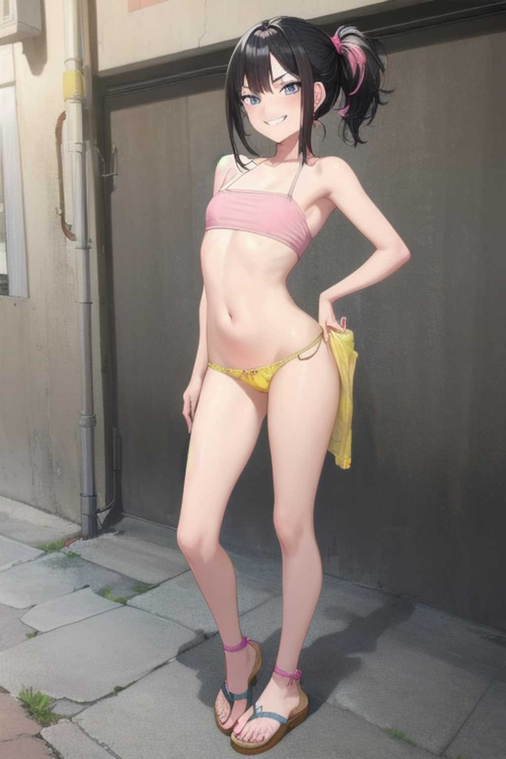 水着の少女