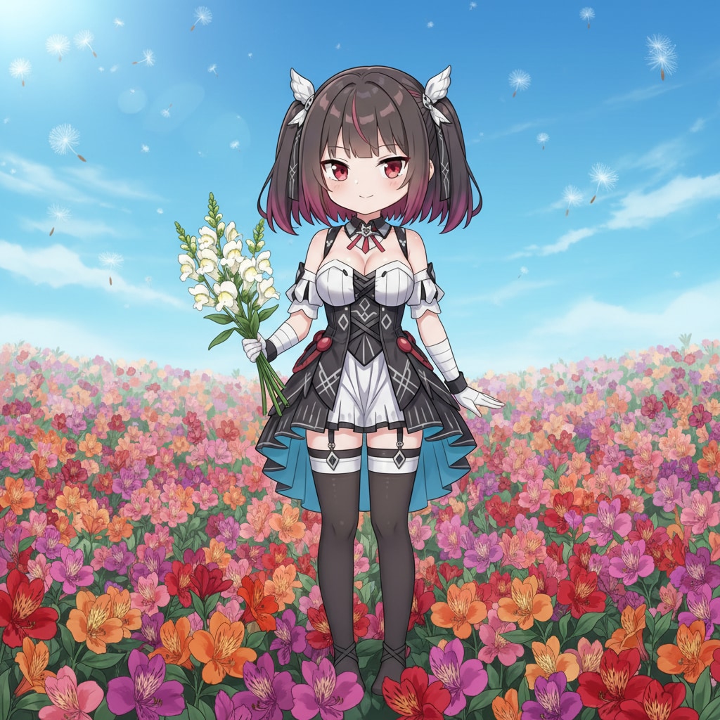 ミテルちゃんと誕生花 | の人気AIイラスト・グラビア