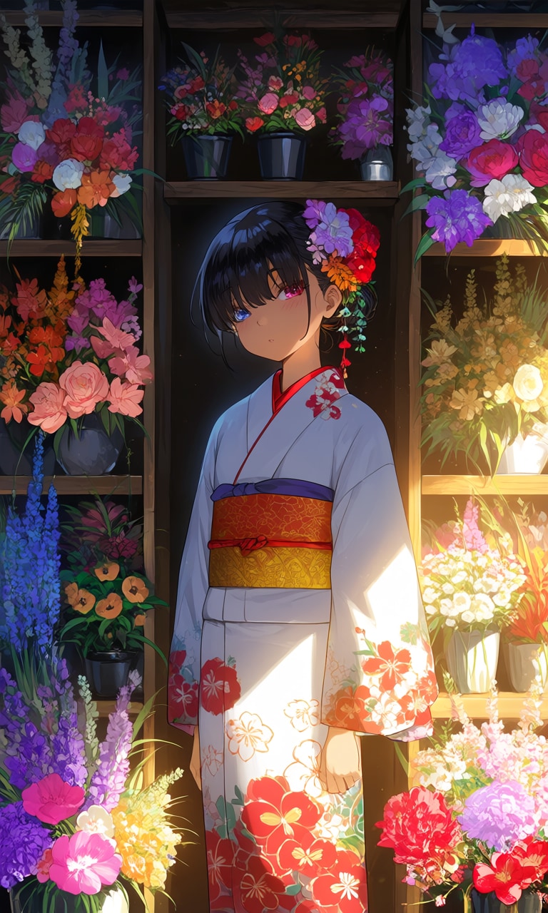 花と少女 －光と影－ ①