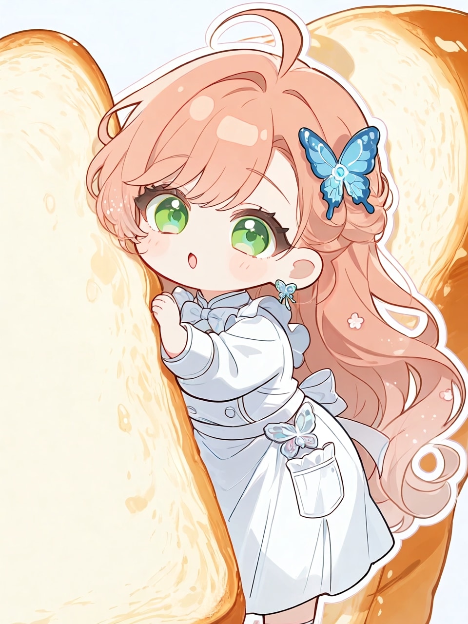 パンに挟まれたちびこまちゃん | の人気AIイラスト・グラビア