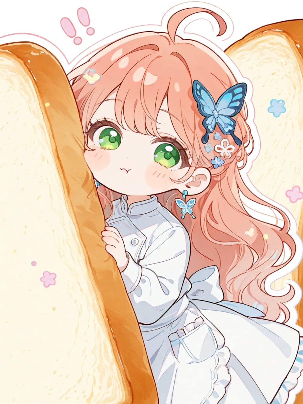 パンに挟まれたちびこまちゃん