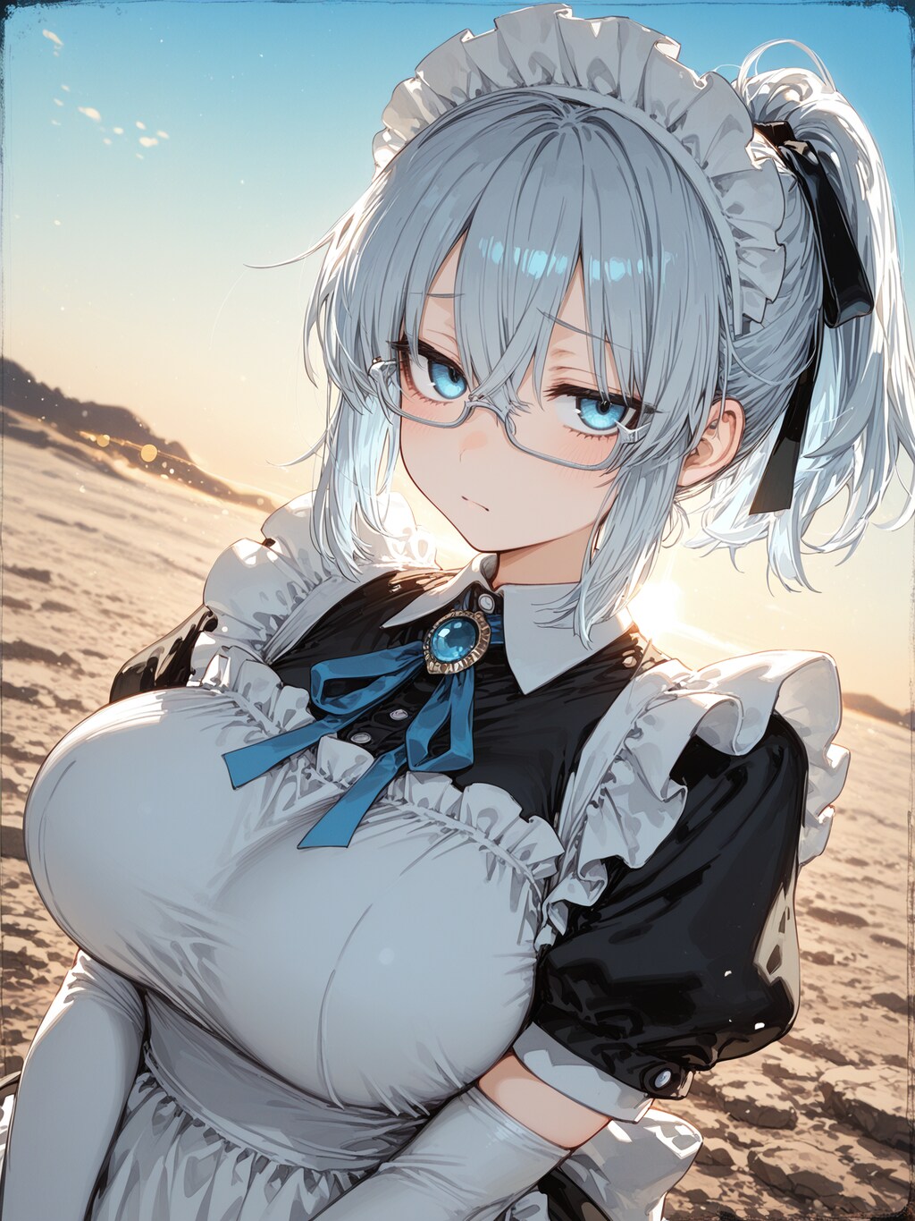 眼鏡おっぱいメイド６