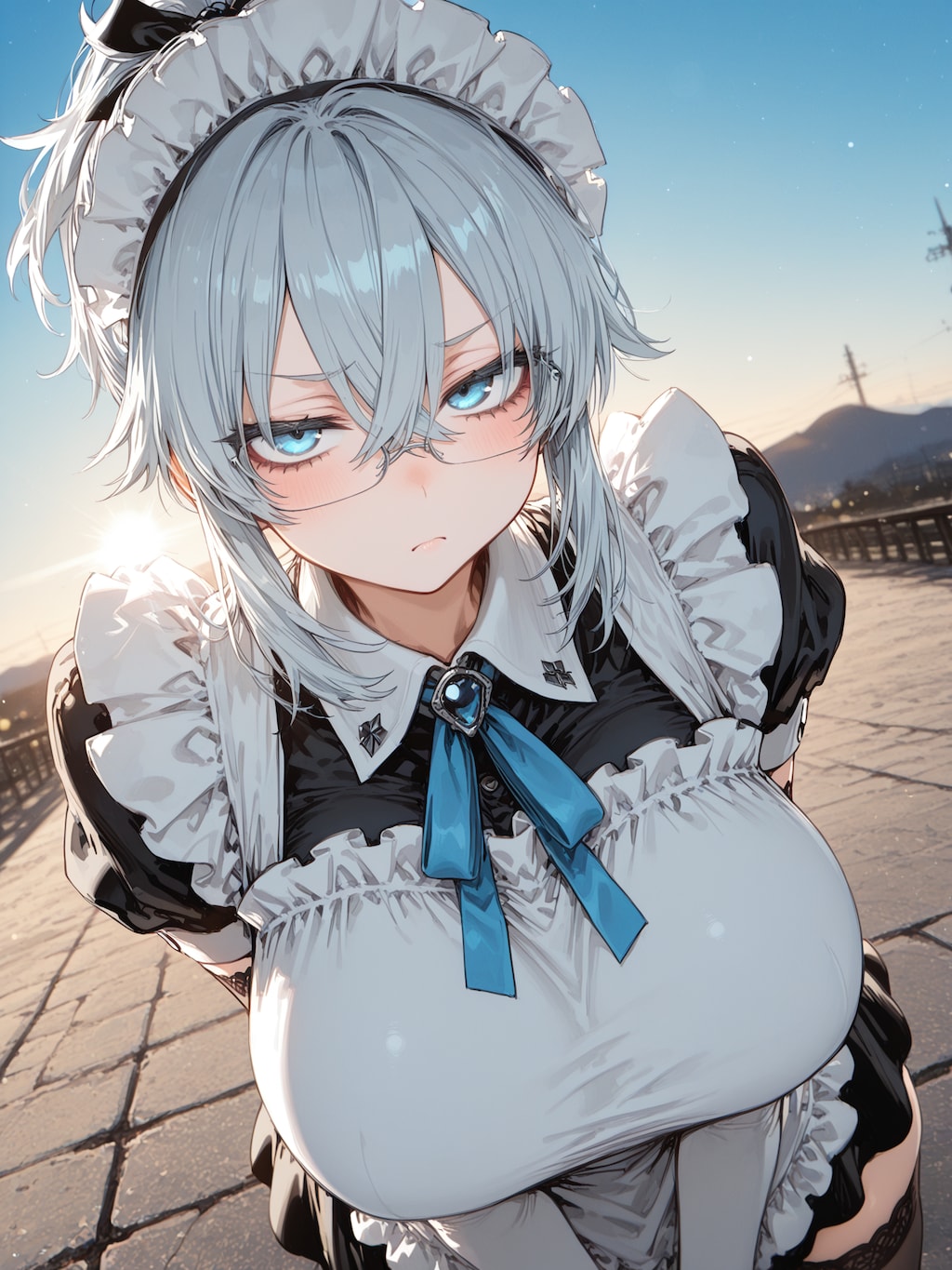 眼鏡おっぱいメイド６