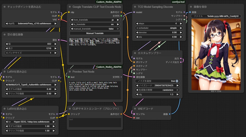 iGPUで任意のSDXLモデルで画質を犠牲にして高速で画像作成する