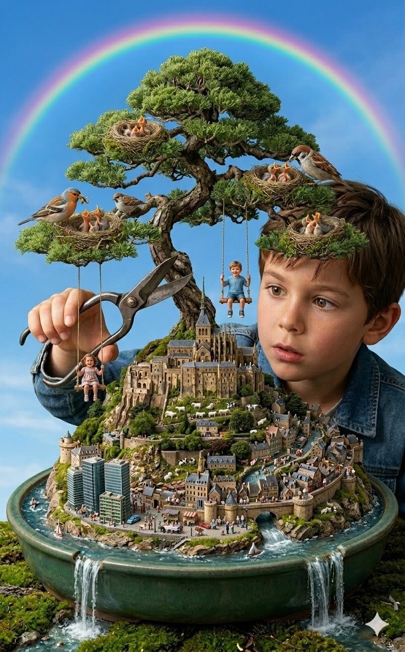 盆栽の街 | の人気AIイラスト・グラビア