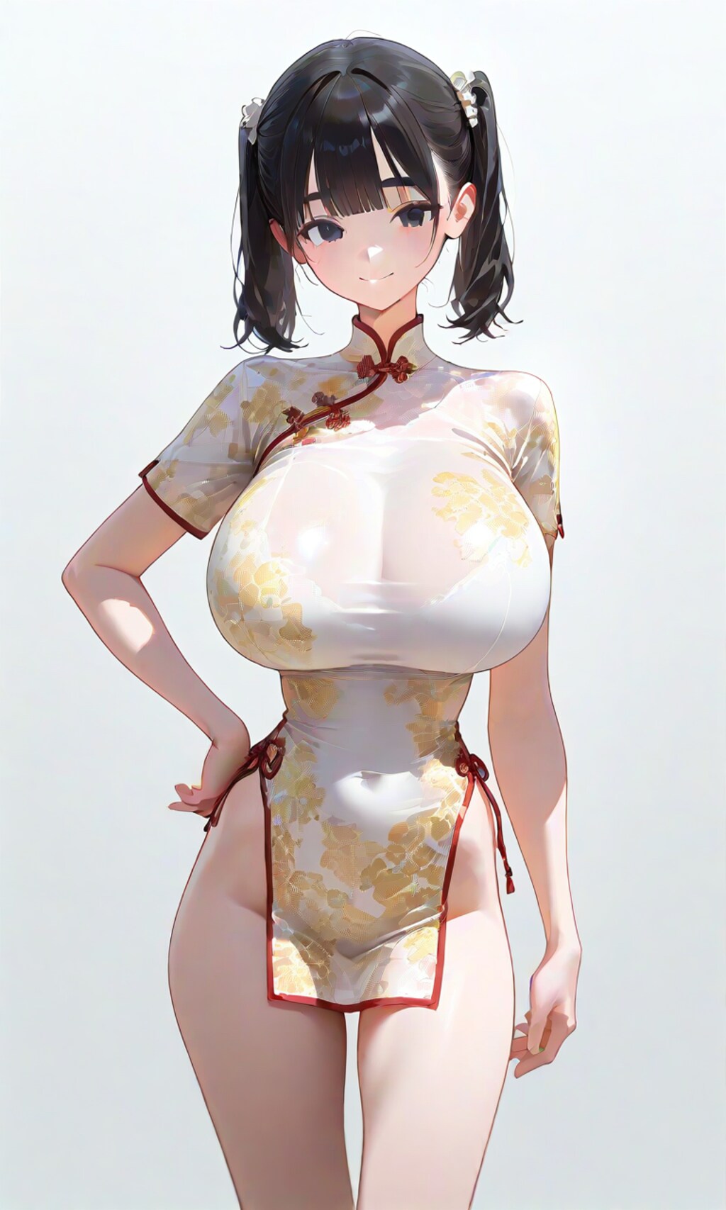 今日は気分を変えてチャイナドレス