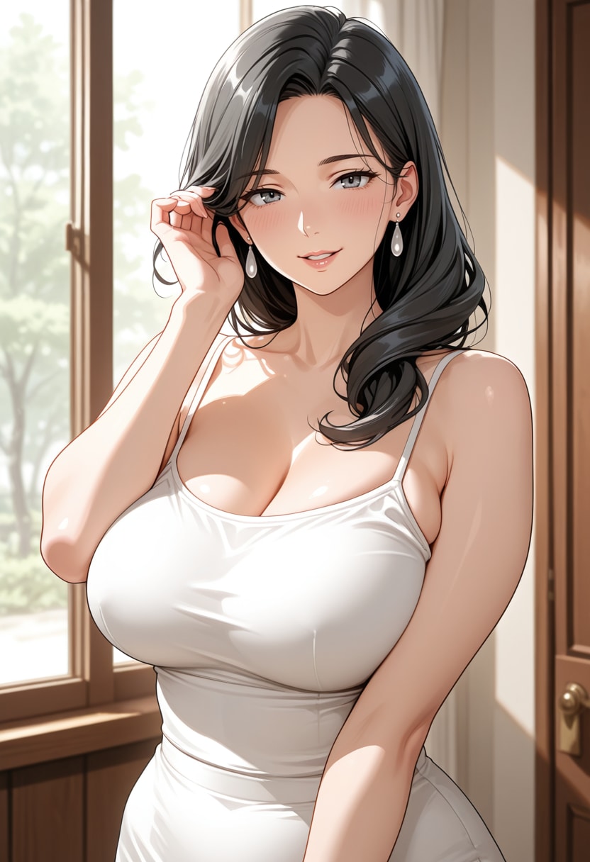 窓辺にて