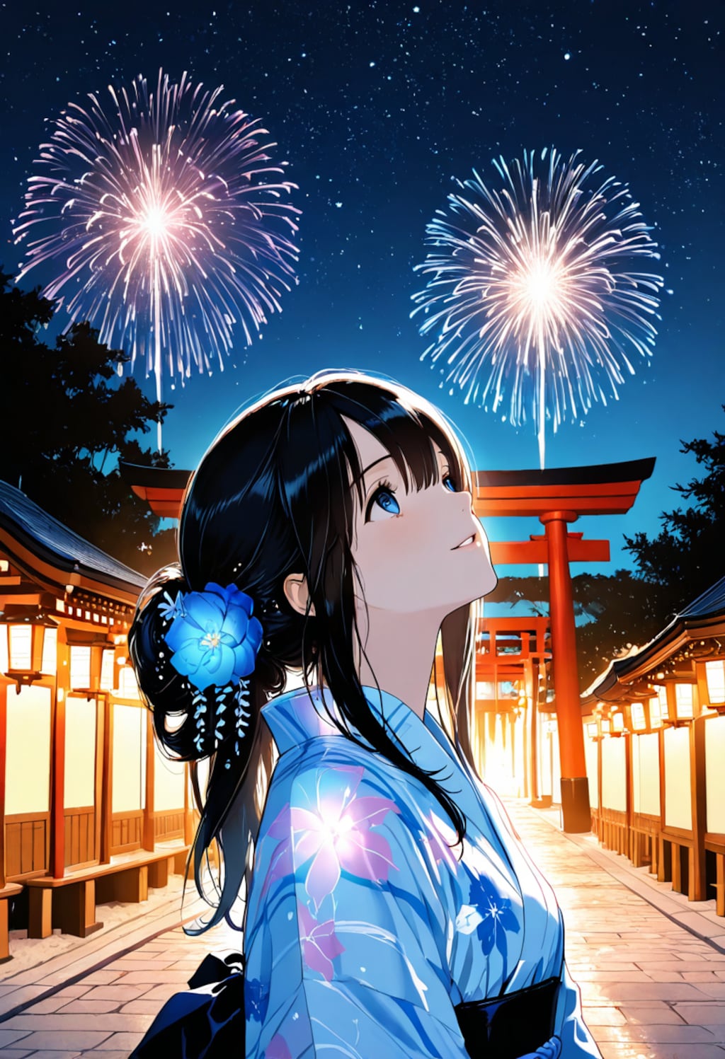 しおりちゃんと打ち上げ花火
