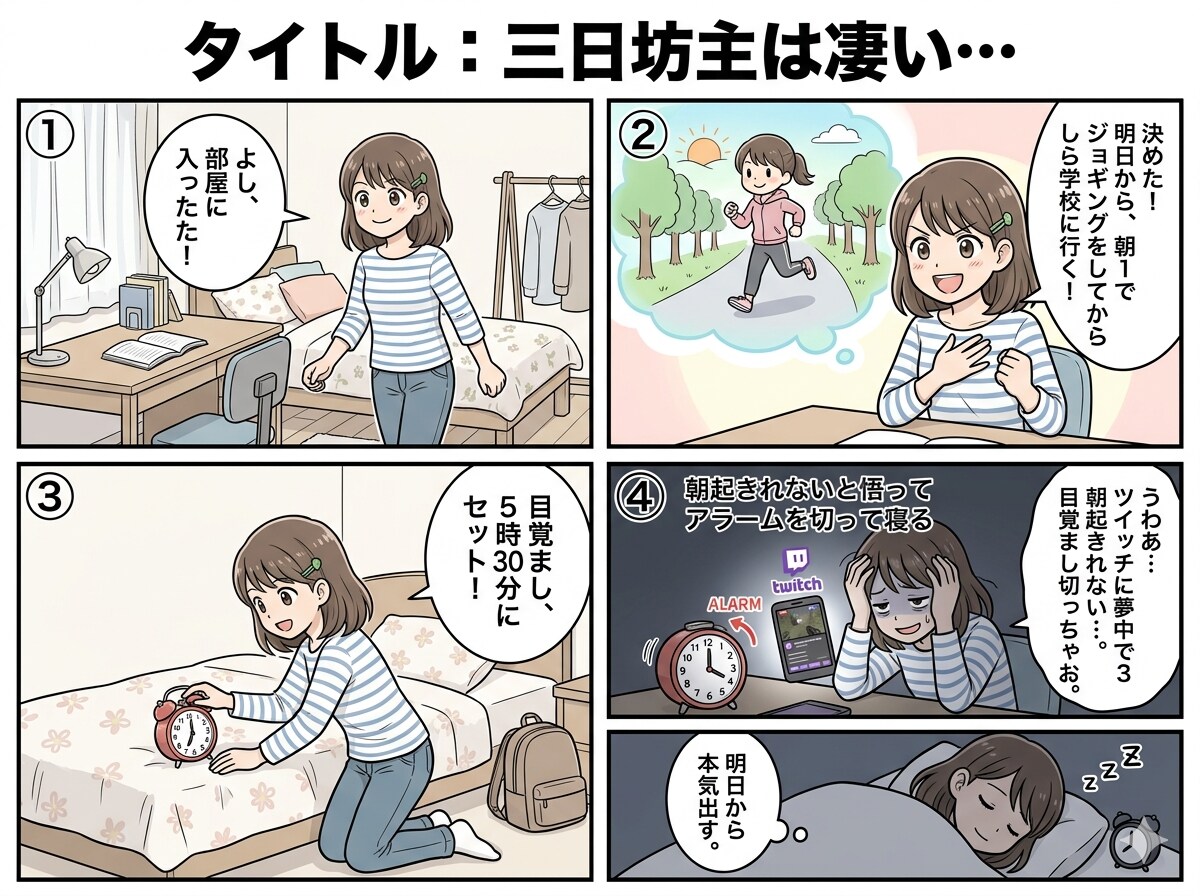 三日坊主はもっと評価されるべき真実