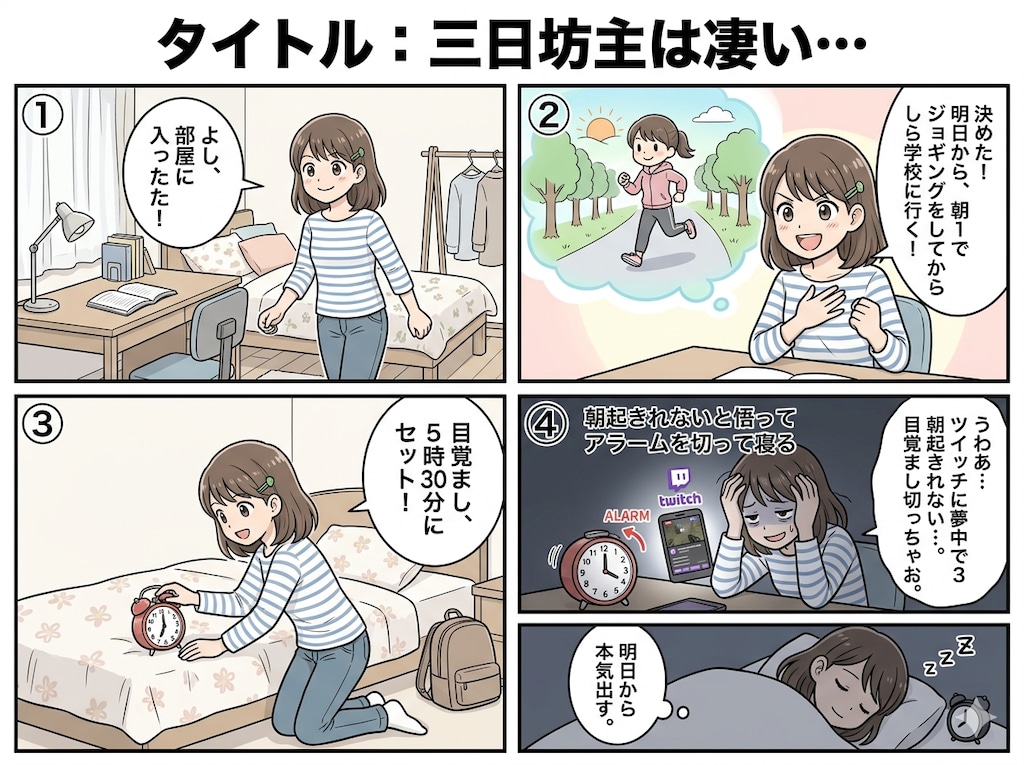 三日坊主はもっと評価されるべき真実