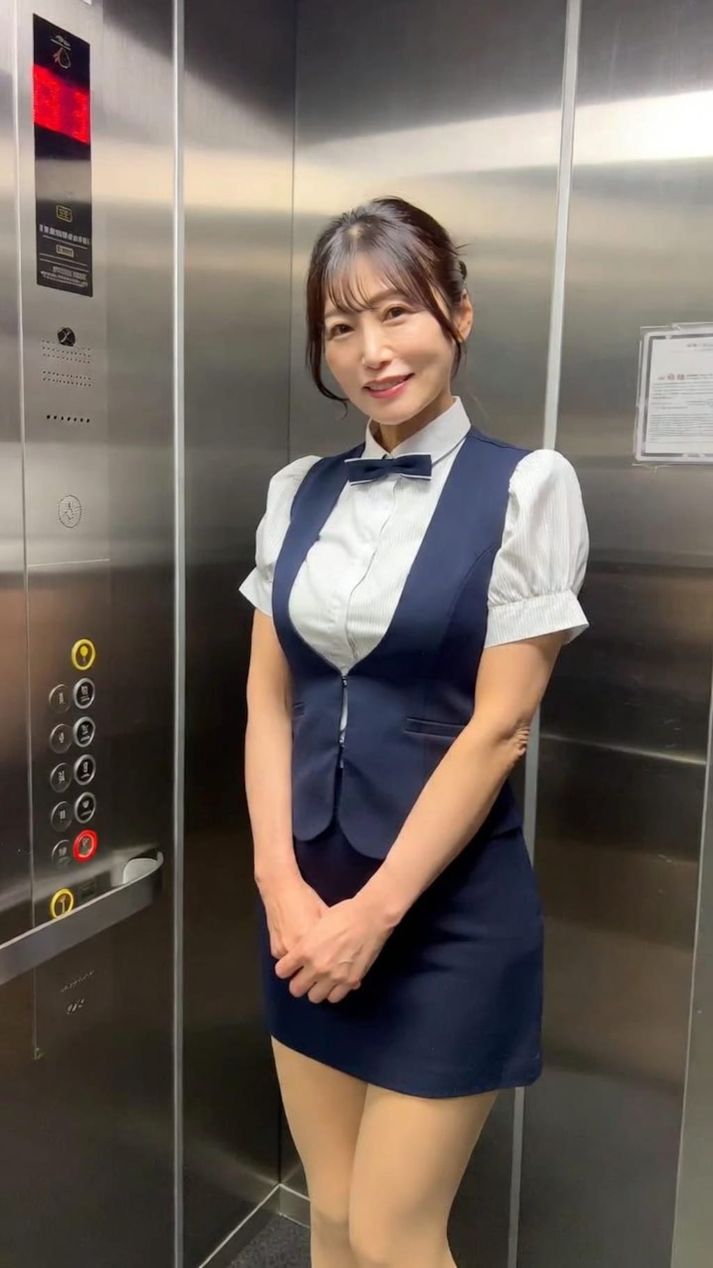 エロベーター熟女