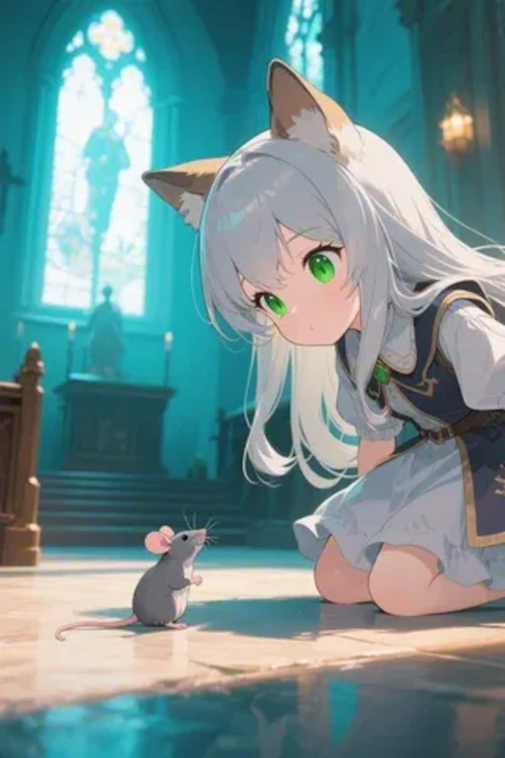 ステラちゃんとネズミ