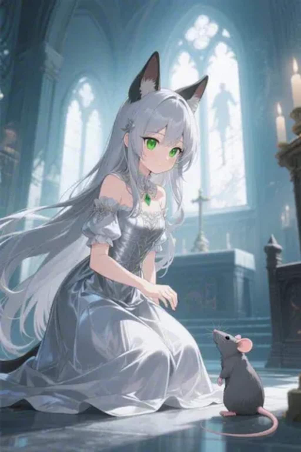 ステラちゃんとネズミ