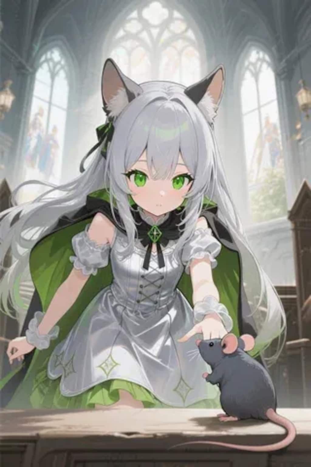 ステラちゃんとネズミ