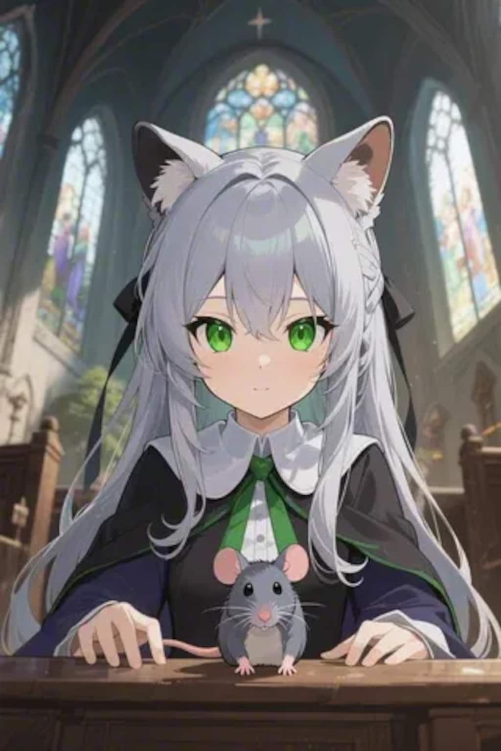 ステラちゃんとネズミ