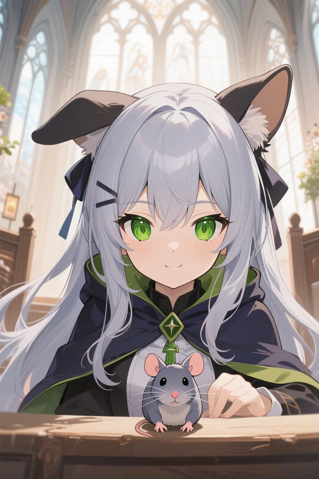 ステラちゃんとネズミ