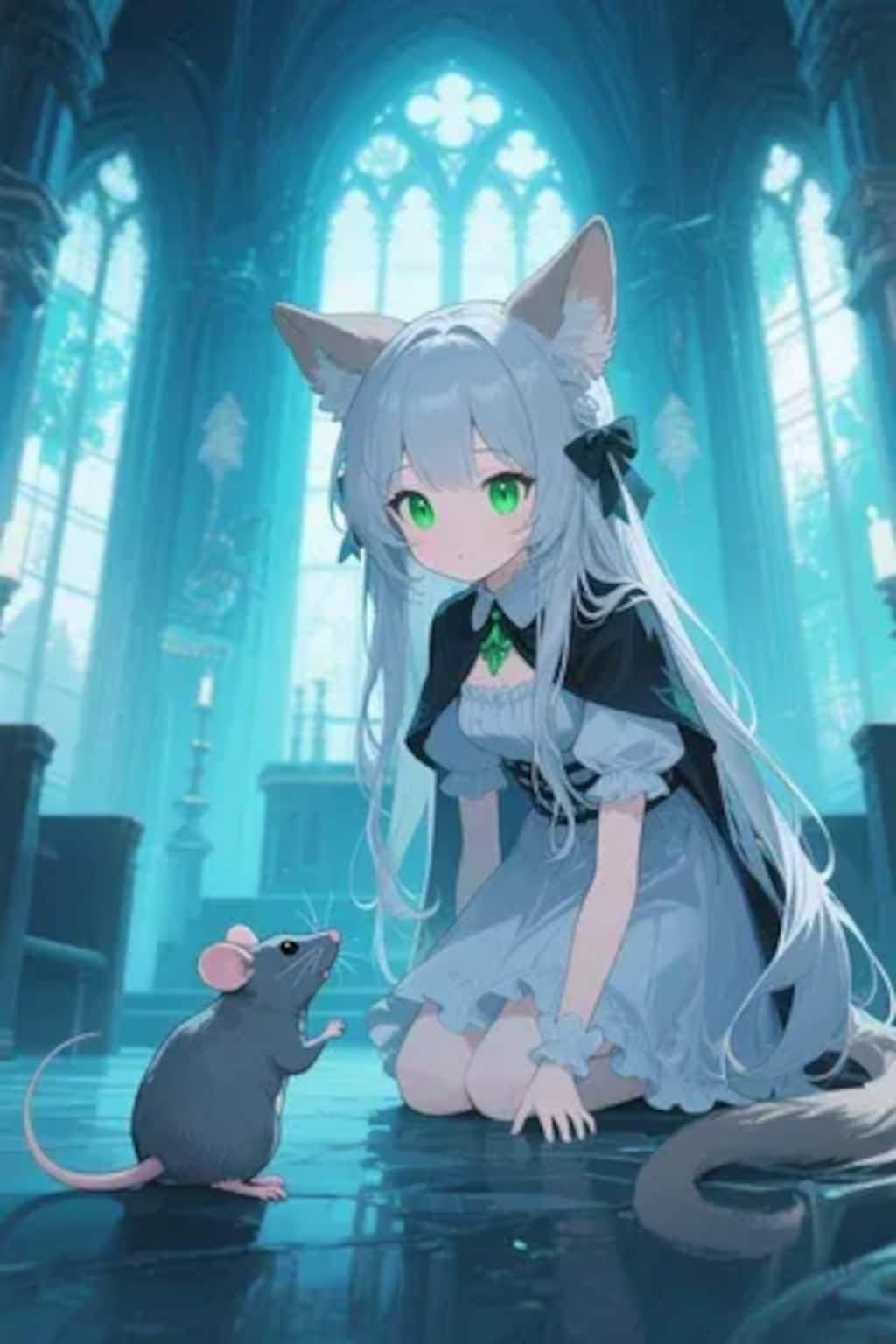 ステラちゃんとネズミ