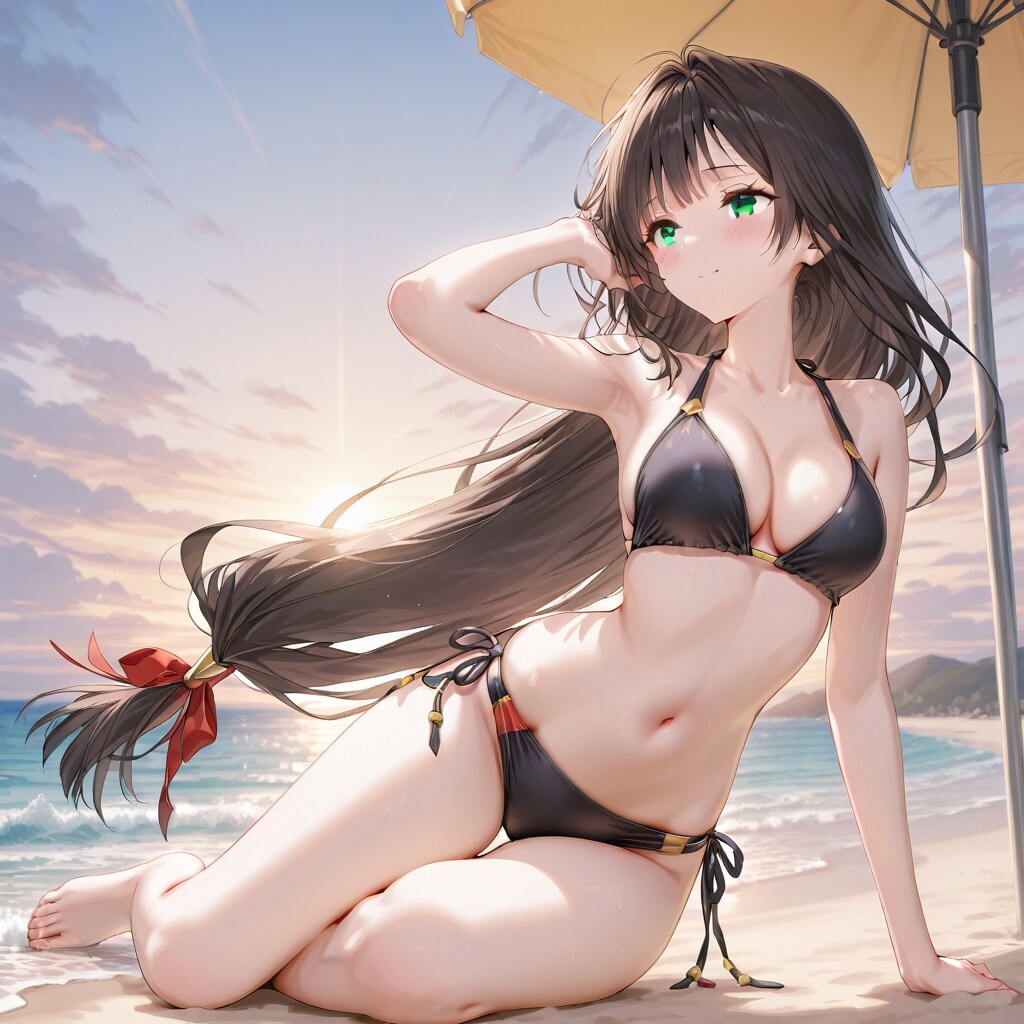 夕暮れビーチ