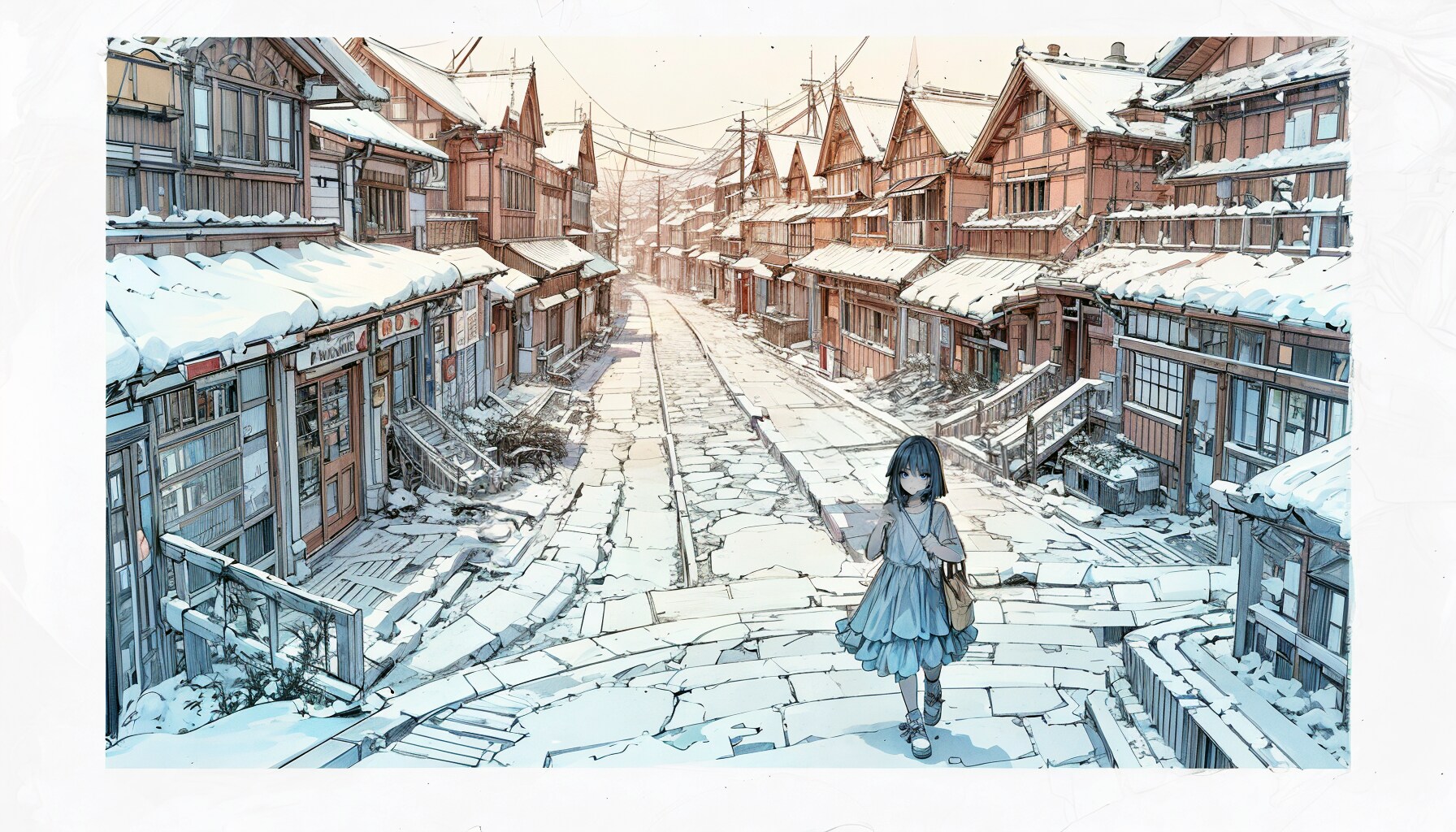 雪と少女33 | の人気AIイラスト・グラビア