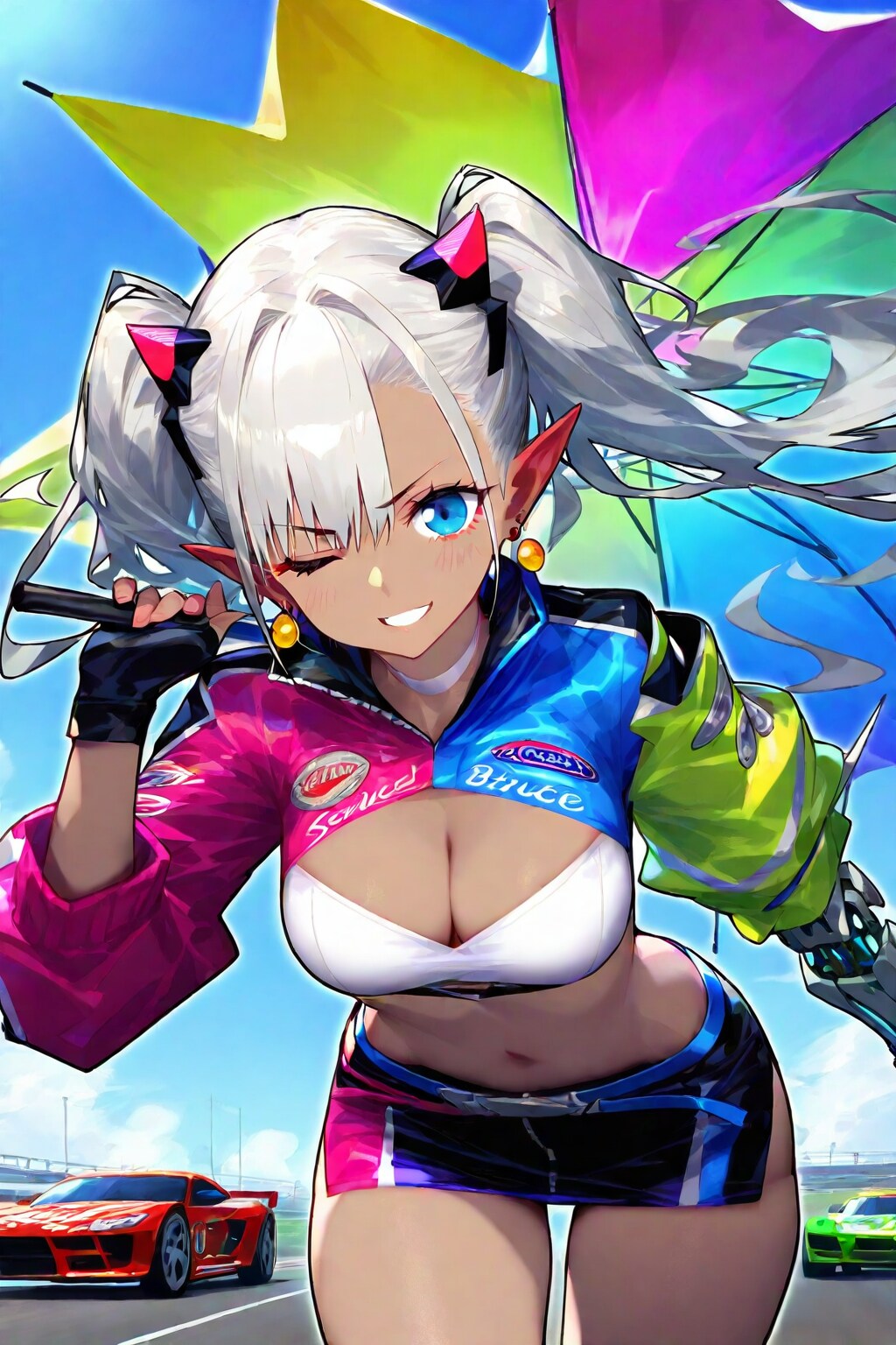 レースクイーンの練習⑧