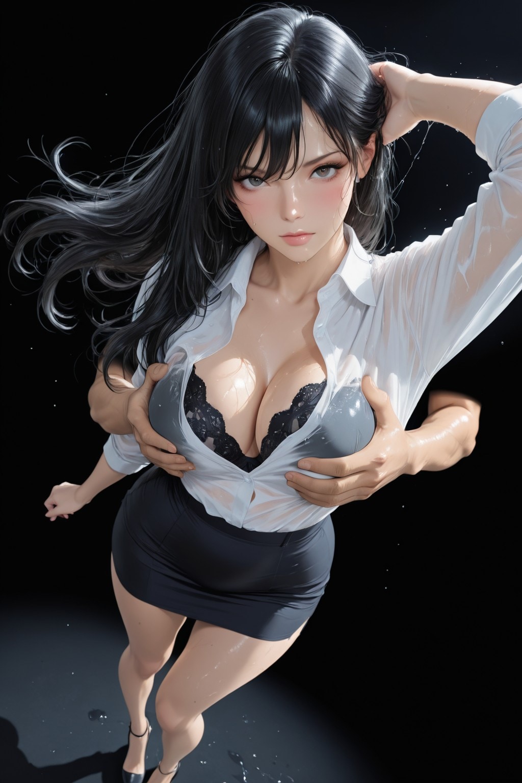 Beautiful Swimming Club Teacher（卑猥すぎる！みんなの憧れの水泳部美人教師【ゲリラ豪雨でビショ濡れ誘惑篇】）