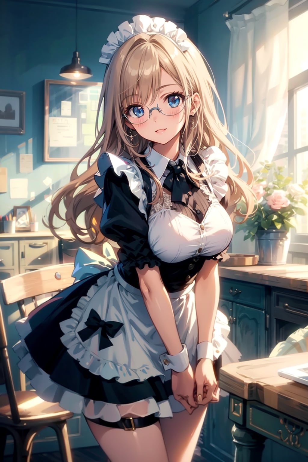 メガネ美少女メイド