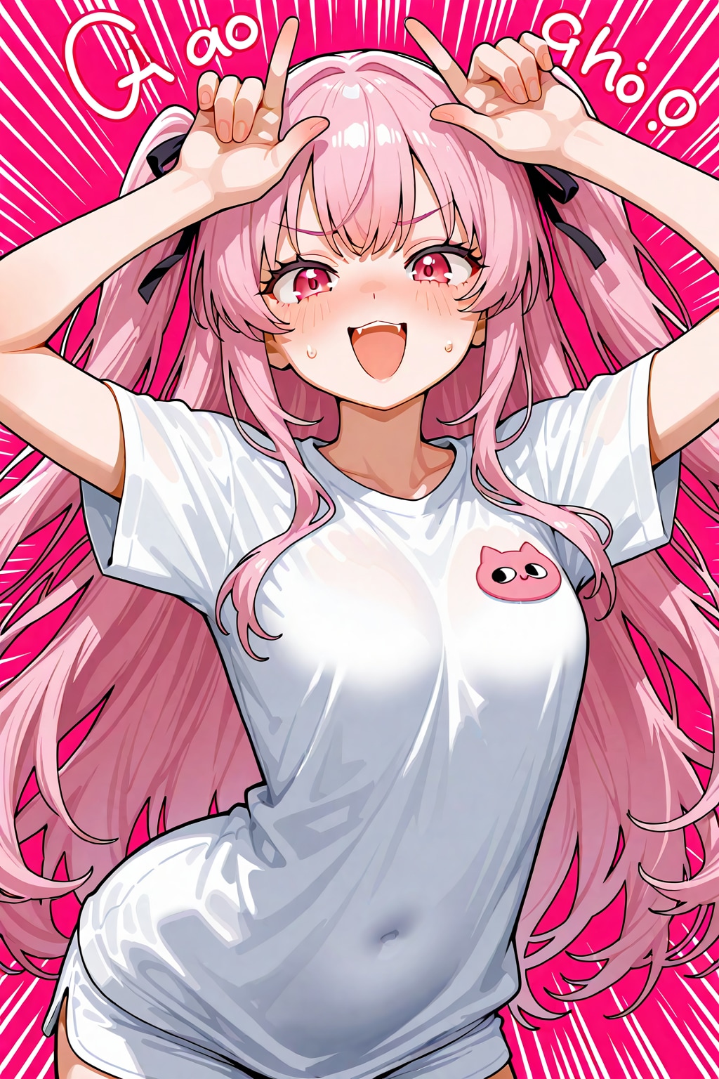 がおーポーズ？わ、わかるわよ！…こうでしょ！？