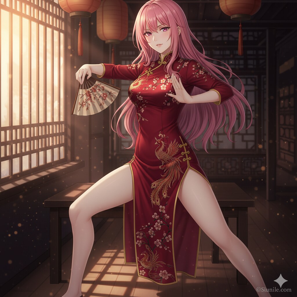 カンフーポーズのルカさん