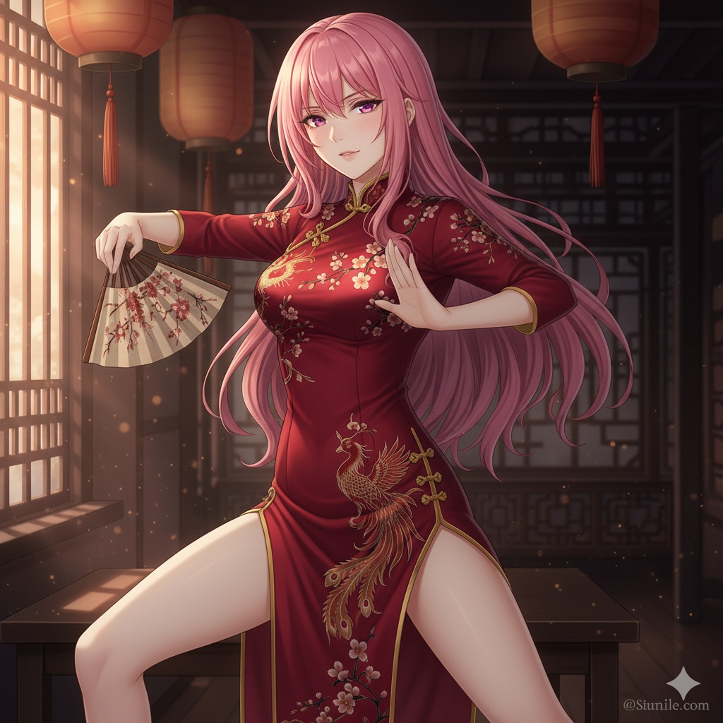 カンフーポーズのルカさん