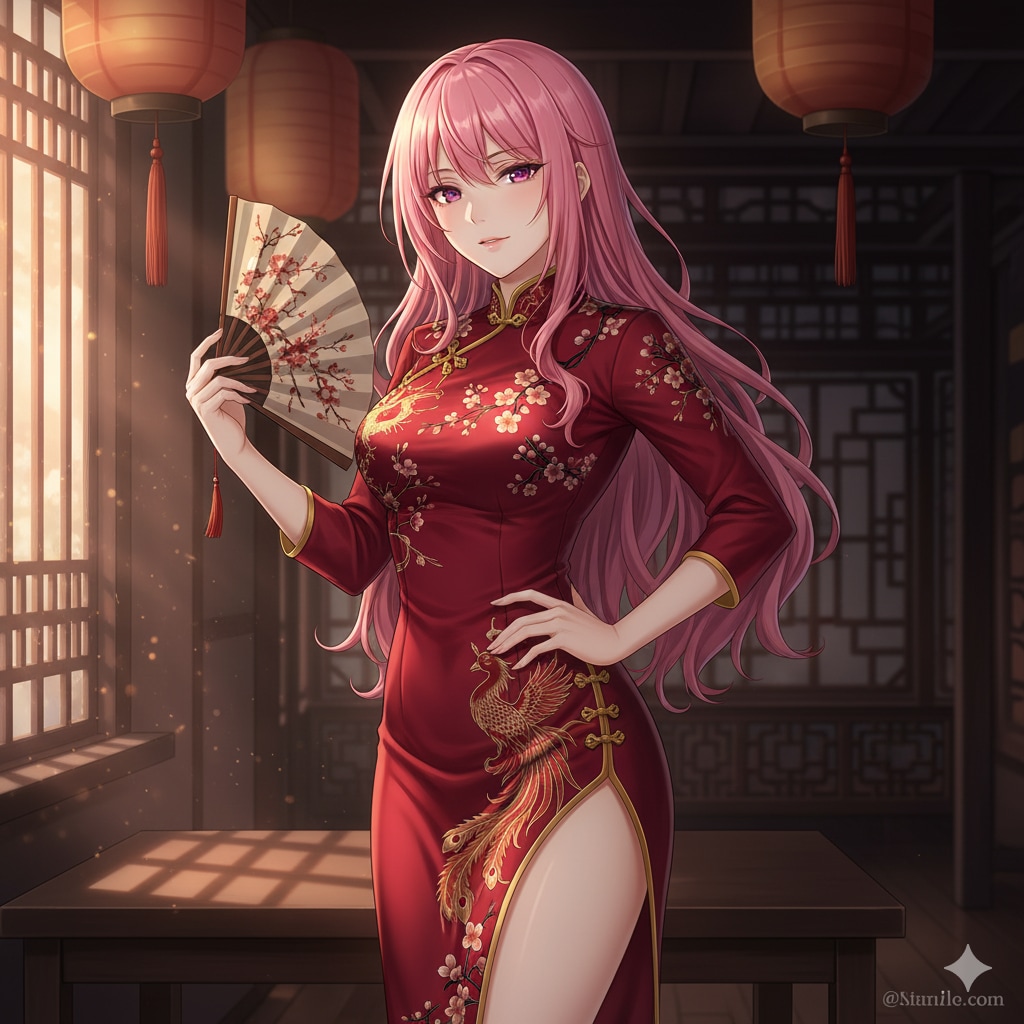 カンフーポーズのルカさん