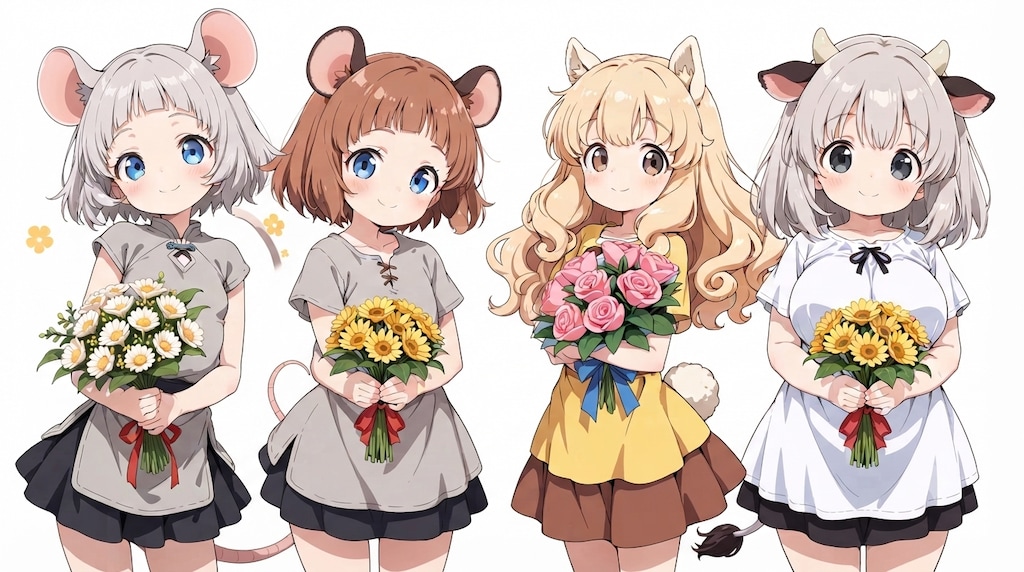 花束持って集合？2