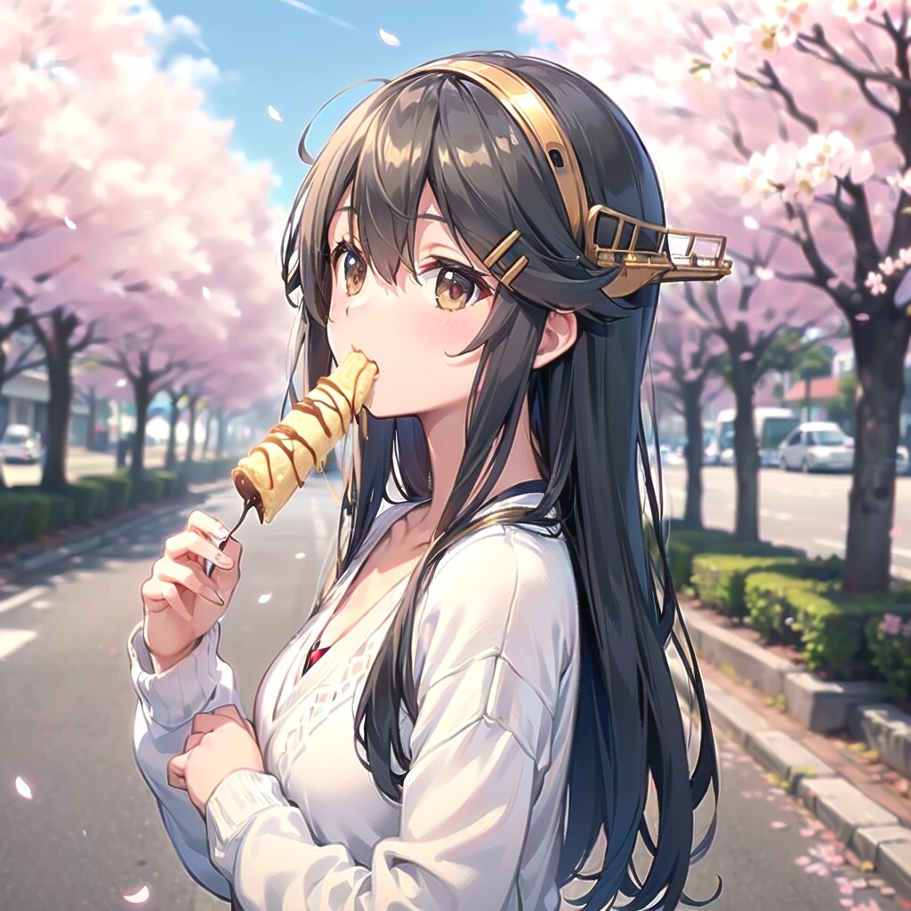 はるな at 桜並木♪その５