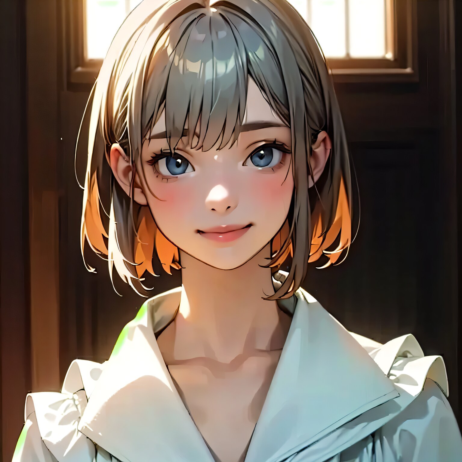 灰髪ボブの少女 | の人気AIイラスト・グラビア