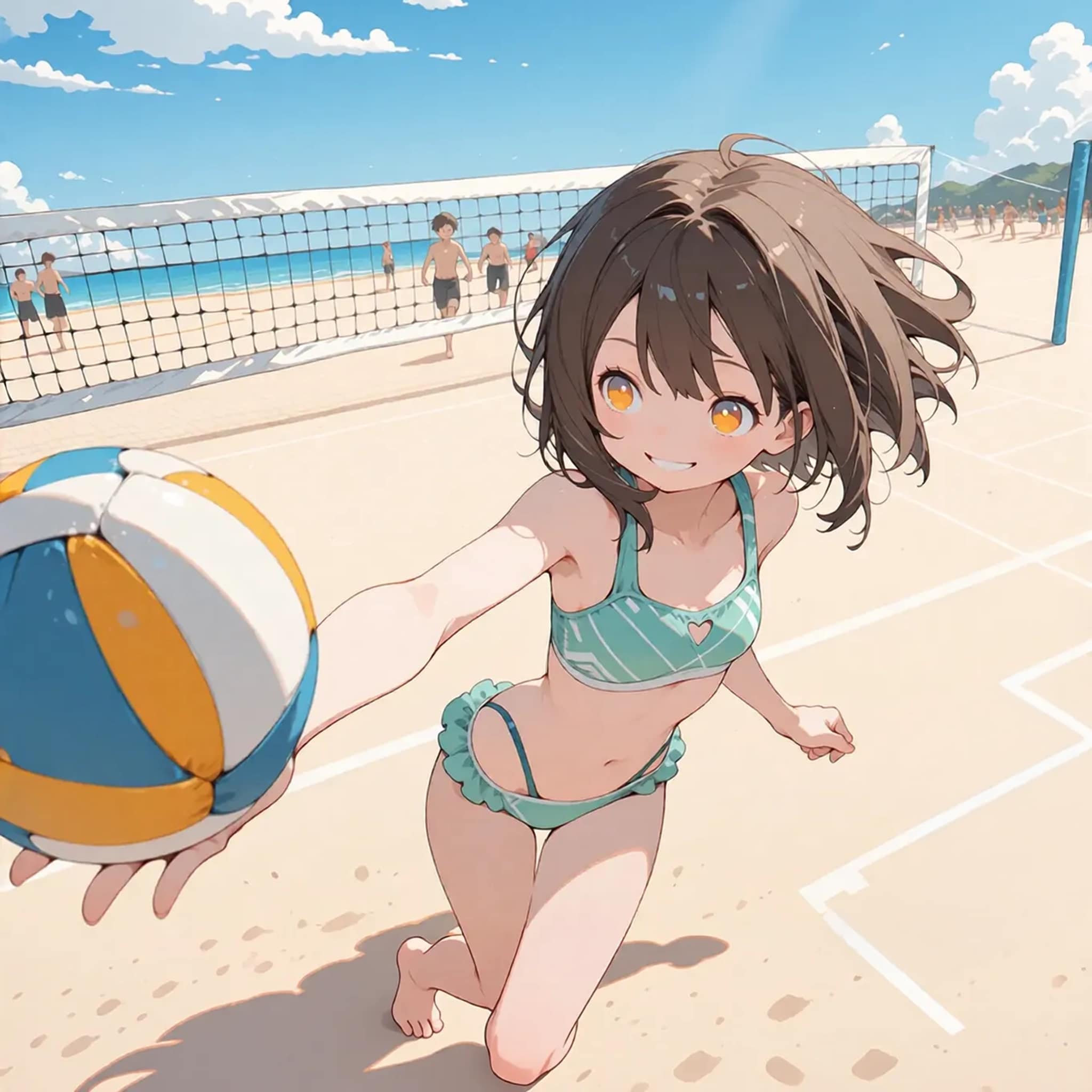 「ビーチバレーしようよ！」