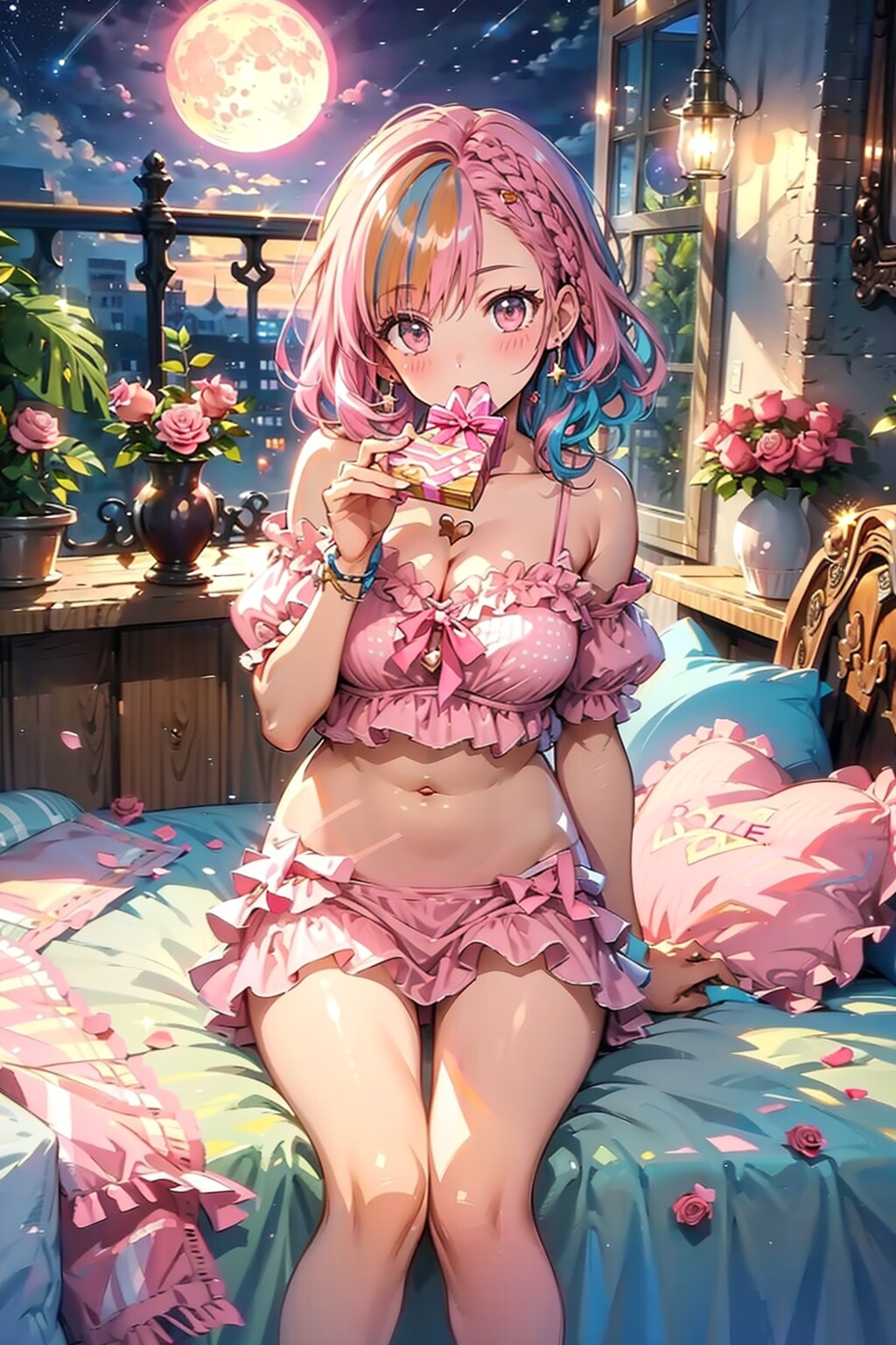 ピンク　ナイトウェア？
