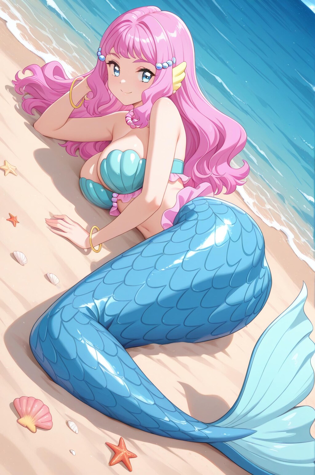 見返り美人なマーメイド