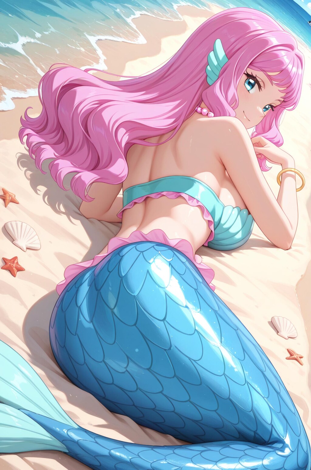 見返り美人なマーメイド