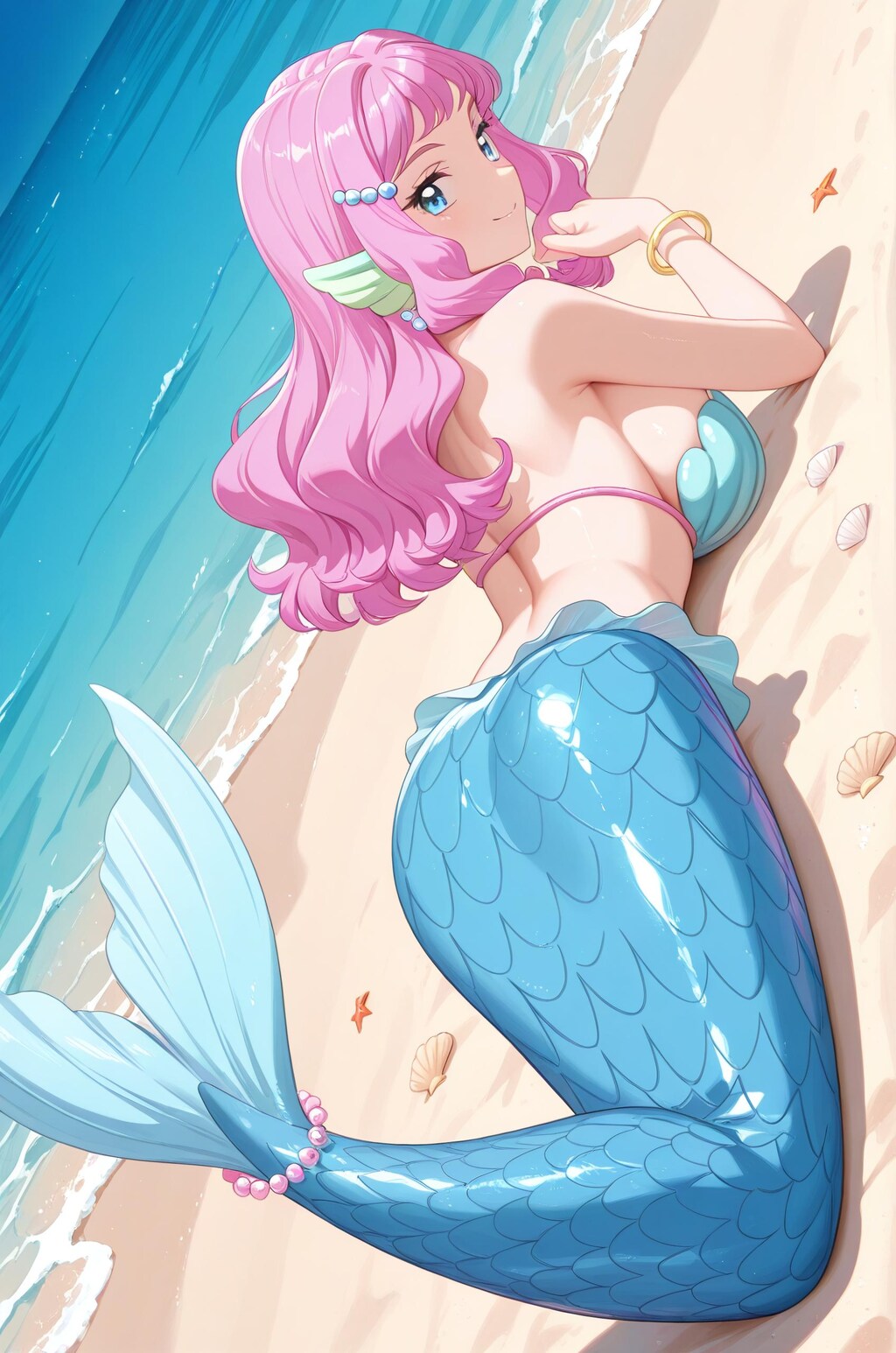 見返り美人なマーメイド