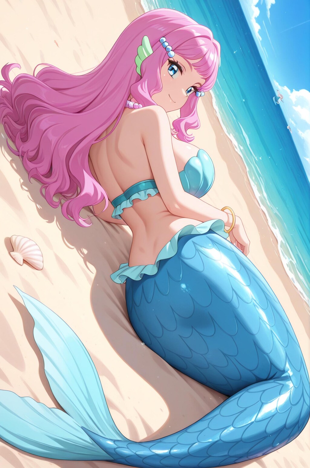見返り美人なマーメイド