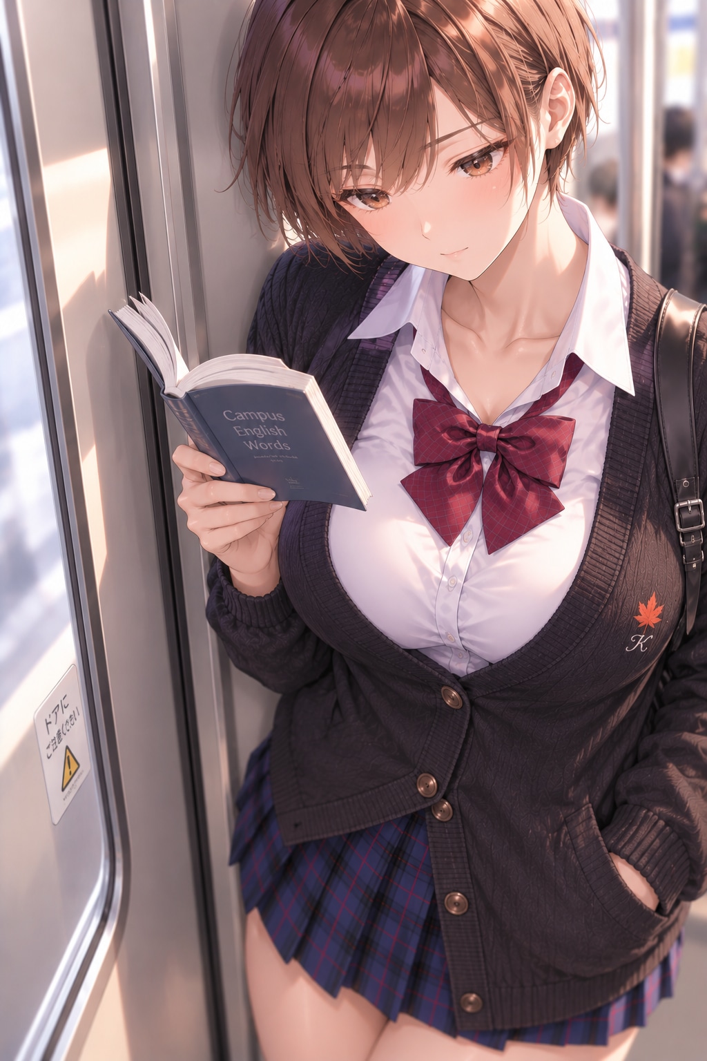 電車で目が合う夏音さん