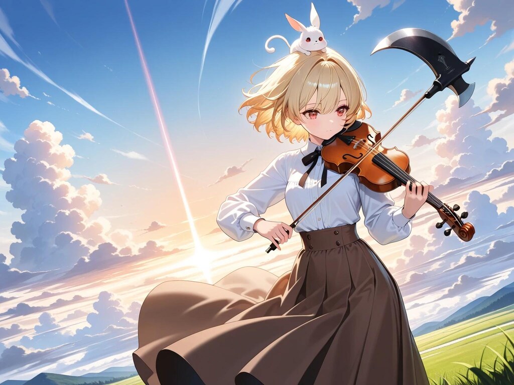 Elona 少女の練習風景