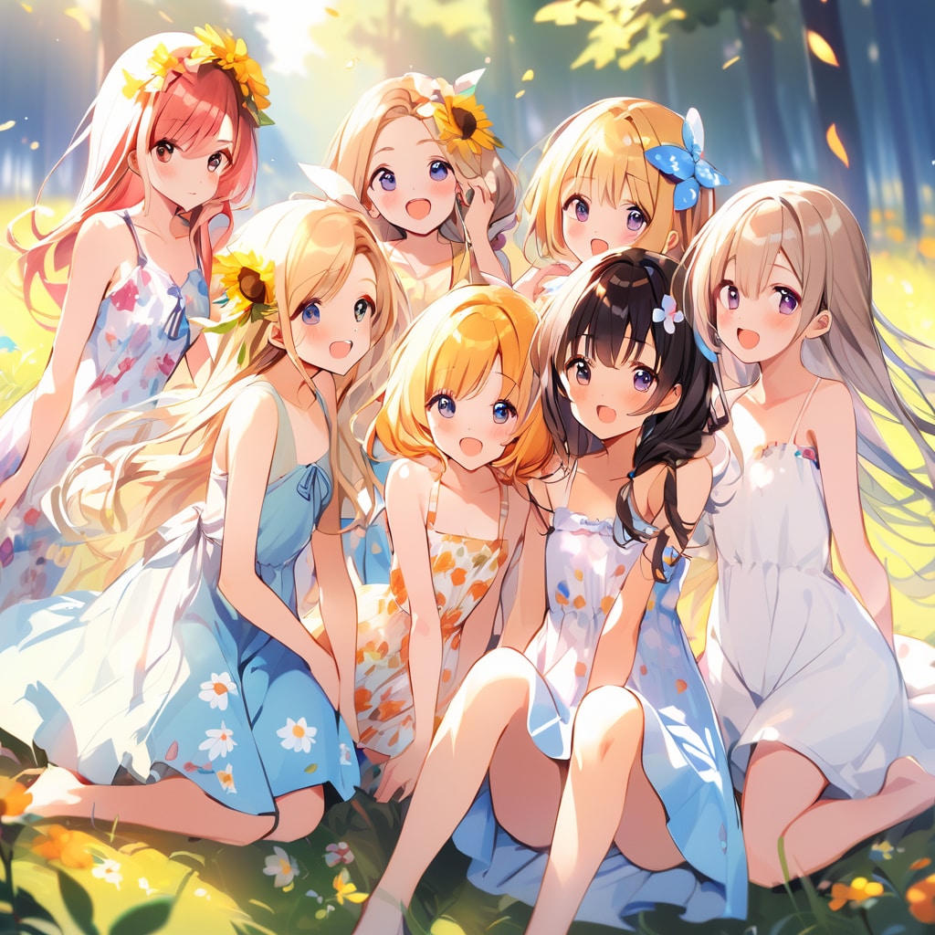 野原でパーティー