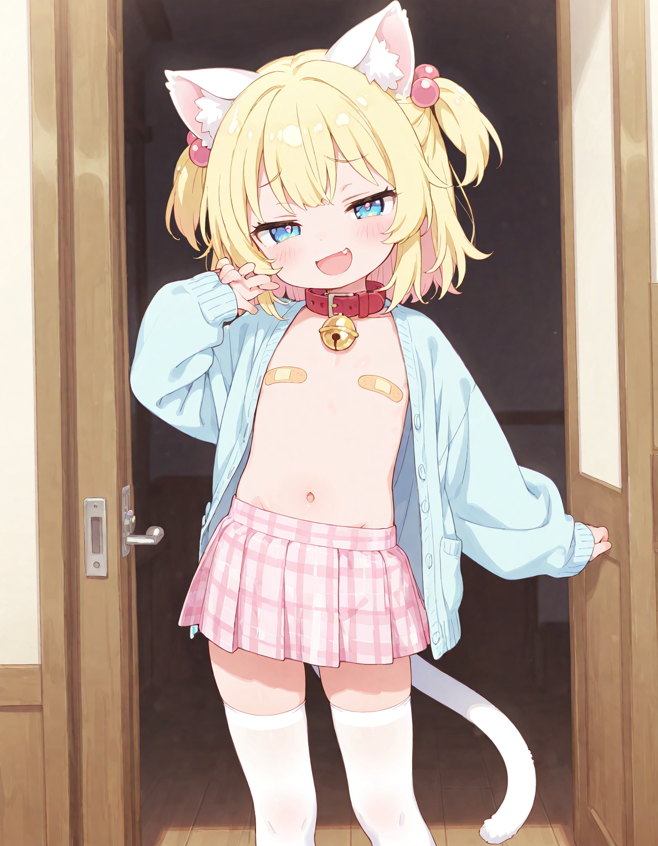 裸カーディガンで学校に行こう!