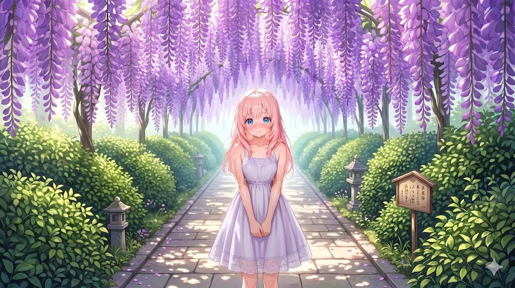 藤の花とえきどなさん