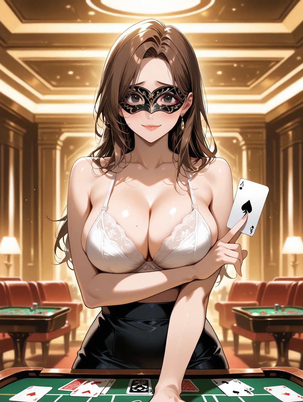 カジノで脱衣勝負