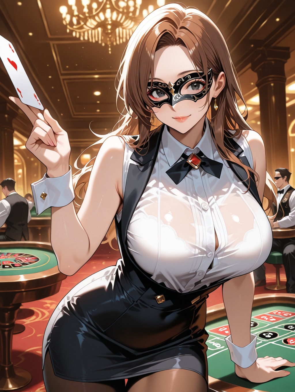 カジノで脱衣勝負